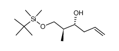 (2S,3R)-1-<(tert-butyldimethylsilyl)oxy>-2-methylhex-5-en-3-ol Structure