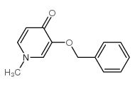 1-methyl-3-(phenylmethoxy)-4(1H)-Pyridinone structure