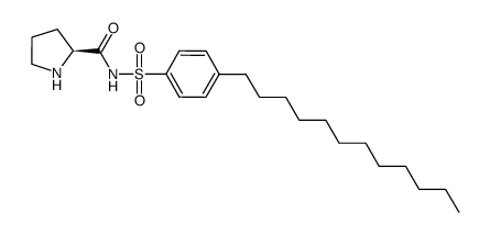(S)-N-(4-Dodecylphenylsulfonyl)pyrrolidine-2-carboxamide Structure