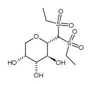 1,1-bis-ethanesulfonyl-2,6-anhydro-1-deoxy-D-mannitol结构式