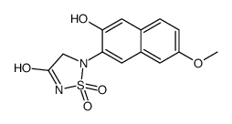 5-(3-Hydroxy-7-methoxy-2-naphthyl)-1,2,5-thiadiazolidin-3-one 1,1 -dioxide Structure