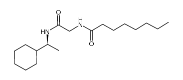 N-(((S)-1-cyclohexylethylcarbamoyl)methyl)octanamide结构式