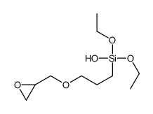 diethoxy-hydroxy-[3-(oxiran-2-ylmethoxy)propyl]silane Structure