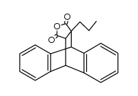 11-propyl-9,10-dihydro-9,10-ethano-anthracene-11,12-dicarboxylic acid-anhydride Structure