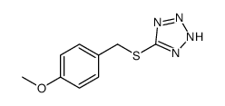 5-[(4-methoxyphenyl)methylsulfanyl]-2H-tetrazole Structure
