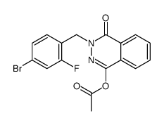 [3-[(4-bromo-2-fluorophenyl)methyl]-4-oxophthalazin-1-yl] acetate Structure