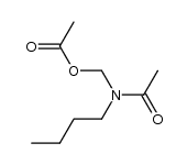 (N-butylacetamido)methyl acetate Structure