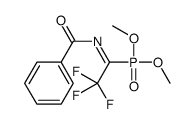 N-(1-dimethoxyphosphoryl-2,2,2-trifluoroethylidene)benzamide结构式