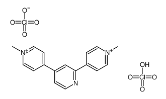 2,4-bis(1-methylpyridin-1-ium-4-yl)pyridin-1-ium,diperchlorate Structure