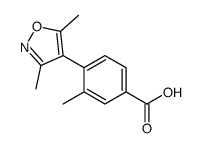 4-(3,5-dimethyl-1,2-oxazol-4-yl)-3-methylbenzoic acid Structure