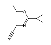 N-cyanomethyl-cyclopropanecarboximidic acid ethyl ester结构式