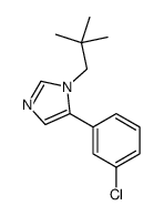5-(3-chlorophenyl)-1-(2,2-dimethylpropyl)imidazole结构式