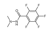 2,3,4,5,6-Pentafluoro-benzoic acid N',N'-dimethyl-hydrazide Structure