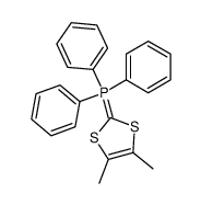 (4,5-dimethyl-1,3-dithiol-2-ylidene)triphenyl-5-phosphane Structure