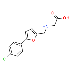 ({[5-(4-chlorophenyl)-2-furyl]methyl}amino)acetic acid Structure