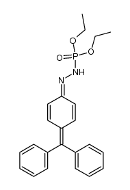 fuchsone (diethoxyphosphinyl)hydrazone Structure