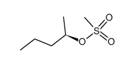 Methanesulfonic acid (R)-1-methyl-butyl ester Structure