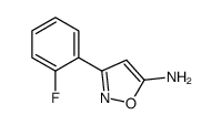 3-(2-FLUORO-PHENYL)-ISOXAZOL-5-YLAMINE Structure