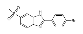 2-(4-bromophenyl)-6-(Methylsulfonyl)-1H-benzo[d]imidazole结构式