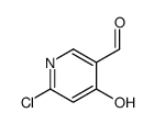 6-Chloro-4-hydroxy-pyridine-3-carbaldehyde结构式