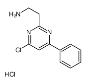 2-(4-chloro-6-phenylpyrimidin-2-yl)ethanamine,hydrochloride结构式