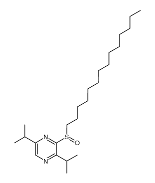 2-tetradecylsulfinyl-3,6-diisopropylpyrazine Structure