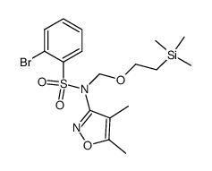 N-(4,5-Dimethyl-3-isoxazolyl)-N-[[(2-trimethylsilyl)ethoxy]methyl]-2-bromobenzenesulfonamide结构式