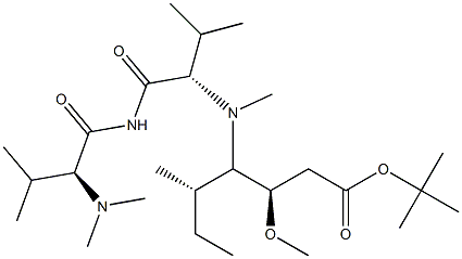 N,N-二甲基-L-缬氨酰-N-[(1S,2R)-4-(1,1-二甲基乙氧基)-2-甲氧基-1 -结构式