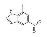 7-iodo-5-nitro-1H-indazole结构式