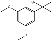 1-(3,5-Dimethoxyphenyl)cyclopropanamine Structure