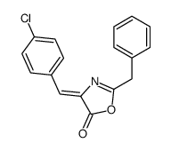 2-benzyl-4-[(4-chlorophenyl)methylidene]-1,3-oxazol-5-one Structure