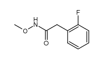 2-(2-fluorophenyl)-N-methoxyacetamide Structure
