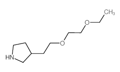 3-[2-(2-Ethoxyethoxy)ethyl]pyrrolidine Structure
