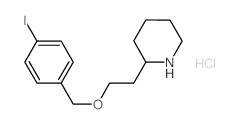 2-{2-[(4-Iodobenzyl)oxy]ethyl}piperidine hydrochloride Structure