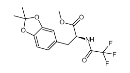 TFA-DOPA(acetonide)-OMe结构式