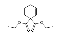 diethyl cyclohex-2-ene-1,1-dicarboxylate结构式