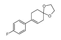 8-(4-fluorophenyl)-1,4-dioxaspiro[4.5]dec-7-ene Structure