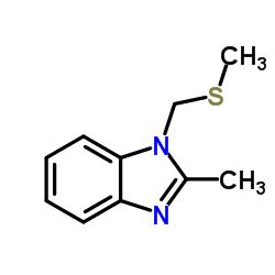 1H-Benzimidazole,2-methyl-1-[(methylthio)methyl]-(9CI) picture