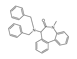 7-(dibenzylamino)-5-methyl-5,7-dihydro-6H-dibenzo[b,d]azepin-6-one结构式