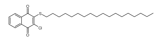 2-(octadecylthio)-3-chloro-1,4-naphthoquinone Structure