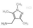 1,3,5-三甲基-吡唑-4-甲胺盐酸盐结构式