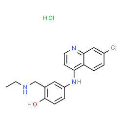 N-desethyl Amodiaquine Structure