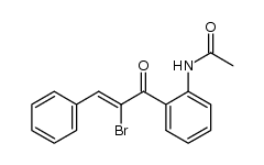 (Z)-2'-Acetamido-α-bromochalcone结构式