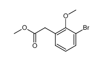 methyl [3-bromo-2-(methyloxy)phenyl]acetate Structure