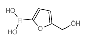 (5-(羟甲基)呋喃-2-基)硼酸结构式