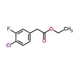 ethyl 2-(4-chloro-3-fluorophenyl)acetate Structure