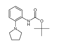tert-butyl (2-(pyrrolidin-1-yl)phenyl)carbamate Structure