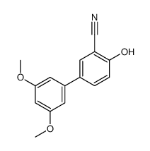 5-(3,5-dimethoxyphenyl)-2-hydroxybenzonitrile结构式