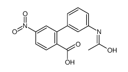 2-(3-acetamidophenyl)-4-nitrobenzoic acid结构式