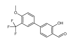 2-hydroxy-4-[4-methoxy-3-(trifluoromethyl)phenyl]benzaldehyde结构式